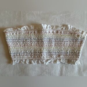 Privacy Please Women’s White Stretch Bandeau Top Size XS